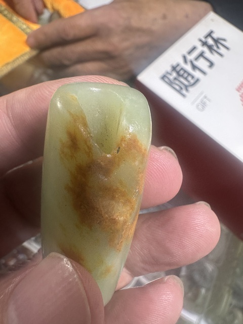 古玩玉器河磨玉雕“素紋勒”真品鑒賞圖