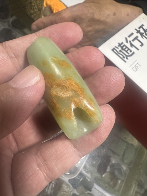 古玩玉器河磨玉雕“素紋勒”真品鑒賞圖
