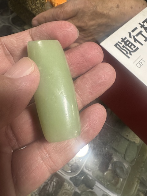 古玩玉器河磨玉雕“素紋勒”真品鑒賞圖