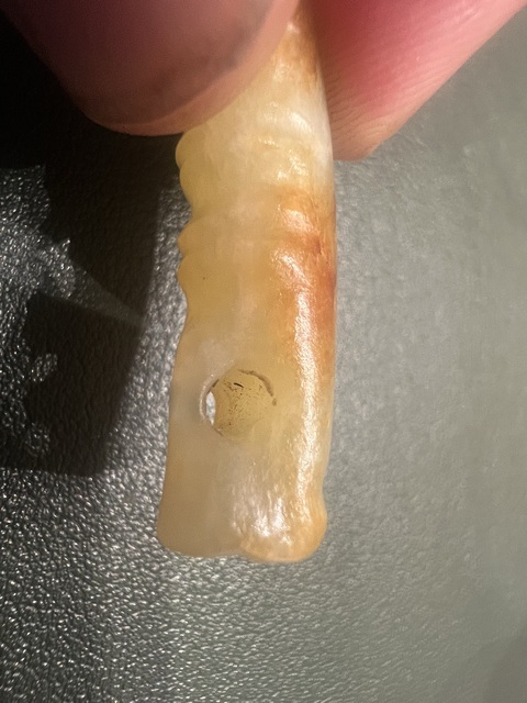 古玩玉器仿古玉蠶型件真品鑒賞圖