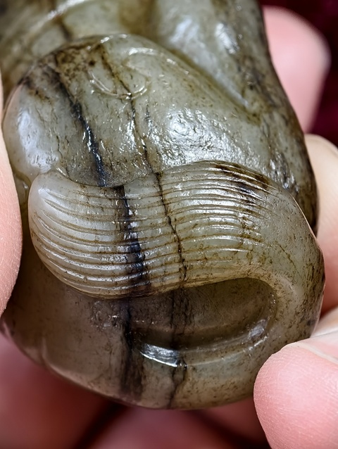 古玩玉器瑞獸真品鑒賞圖