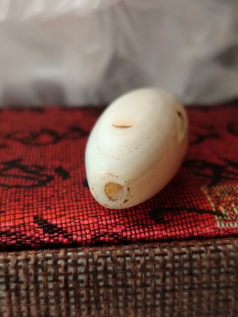 古玩玉器天然瑪瑙珠真品鑒賞圖