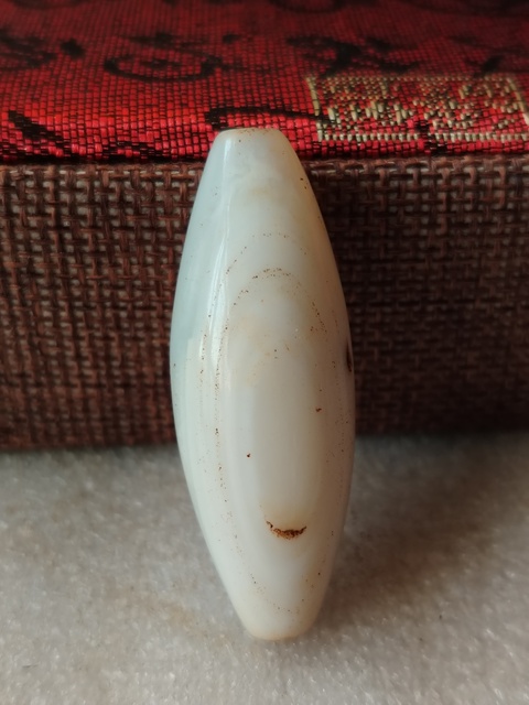 古玩玉器天然瑪瑙珠真品鑒賞圖