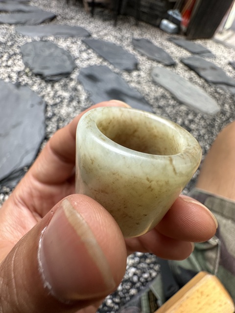 古玩玉器扳指真品鑒賞圖