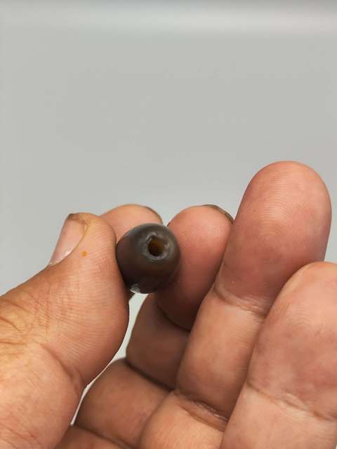 古玩玉器纏絲瑪瑙珠真品鑒賞圖