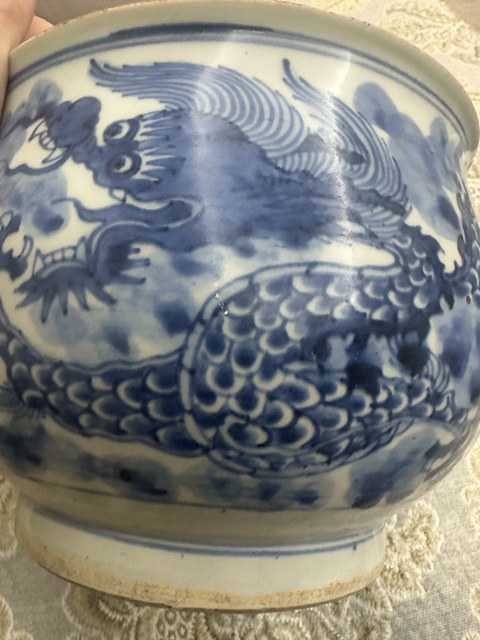 古玩陶瓷青花云龍三現(xiàn)爐真品鑒賞圖