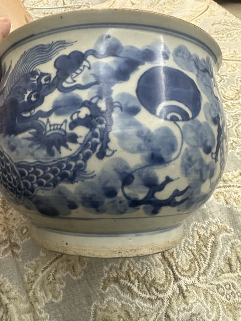古玩陶瓷青花云龍三現(xiàn)爐真品鑒賞圖