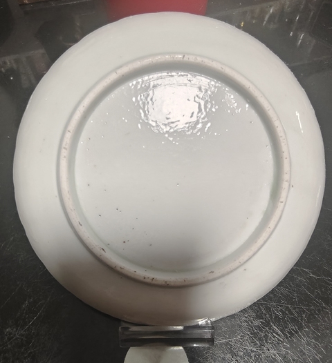 古玩陶瓷晚清五彩盤真品鑒賞圖