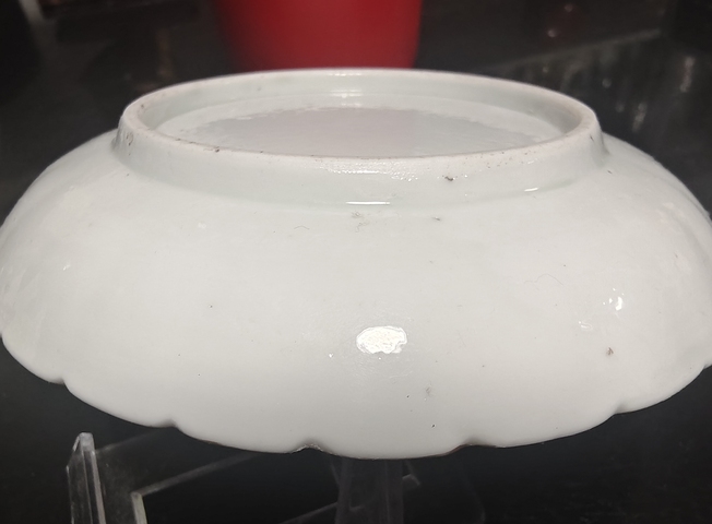 古玩陶瓷晚清五彩盤真品鑒賞圖