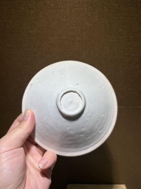 古玩陶瓷青白釉雙鳳斗笠盞真品鑒賞圖