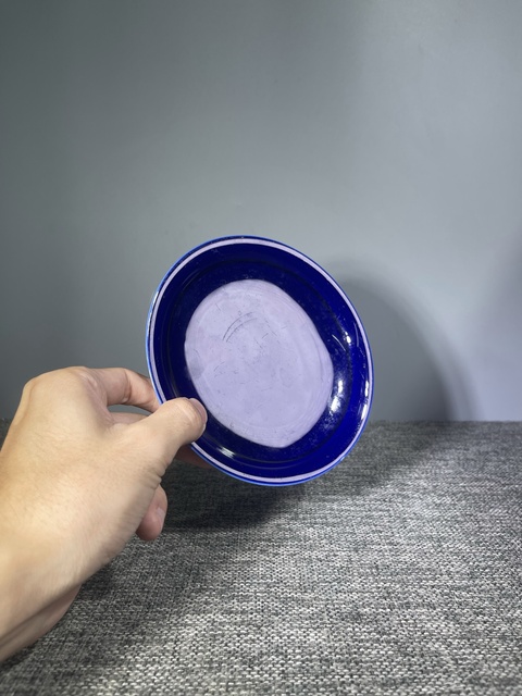 古玩陶瓷清晚期.茄皮紫釉盤拍賣，當前價格0元