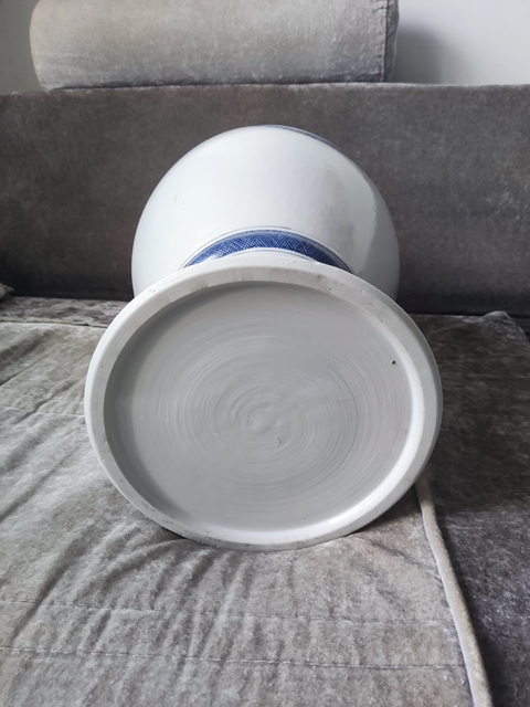 古玩陶瓷青花鋪首銜環尊真品鑒賞圖