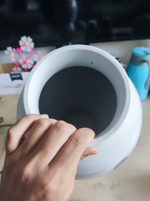 古玩陶瓷青花鋪首銜環尊真品鑒賞圖