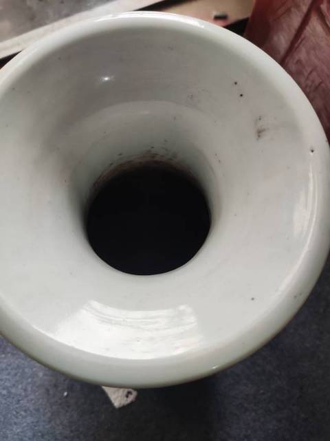 古玩陶瓷仕女龍紋粉彩瓶真品鑒賞圖