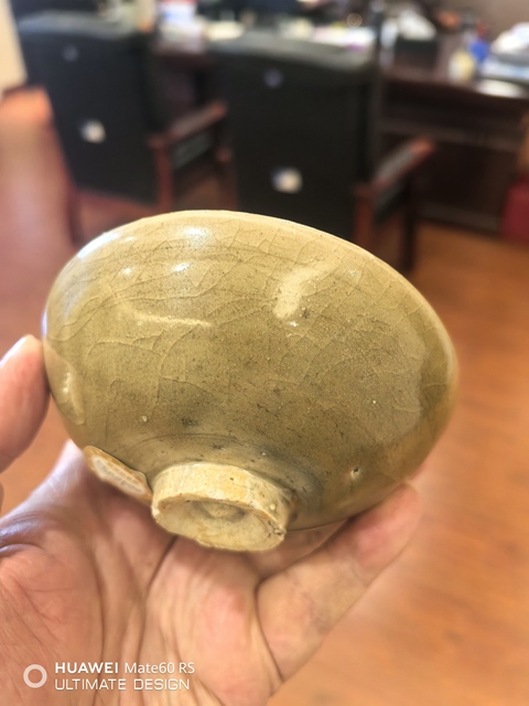古玩陶瓷龍泉青瓷茶碗真品鑒賞圖
