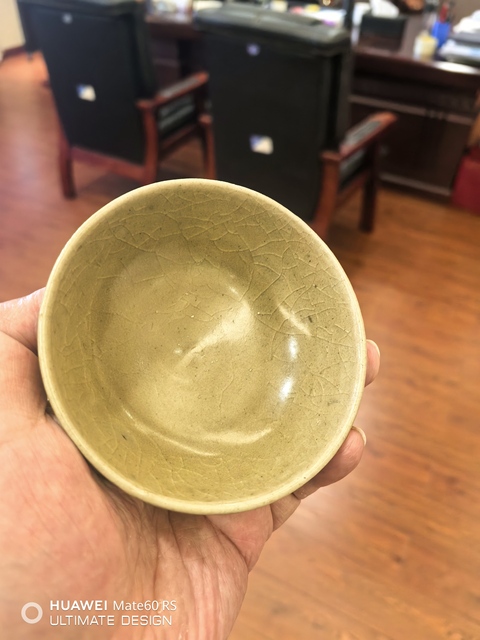 古玩陶瓷龍泉青瓷茶碗真品鑒賞圖