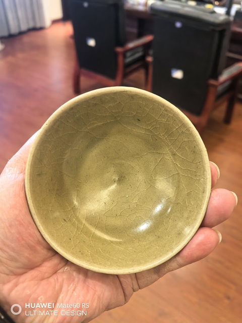 古玩陶瓷龍泉青瓷茶碗真品鑒賞圖