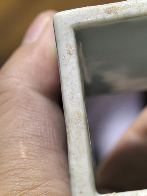 古玩陶瓷青花人物四方盒真品鑒賞圖