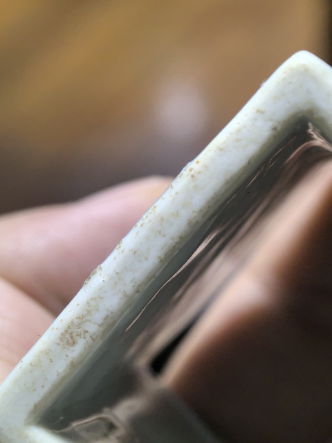 古玩陶瓷青花人物四方盒真品鑒賞圖