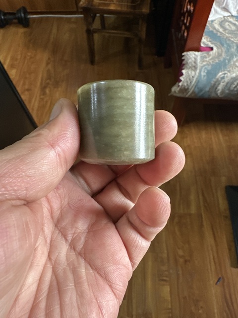 古玩玉器清代和田玉扳指拍賣，當前價格6666元