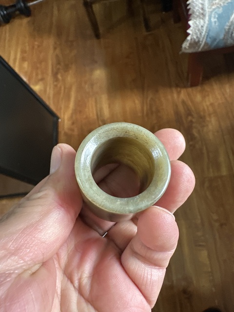 古玩玉器清代和田玉扳指拍賣，當前價格6666元