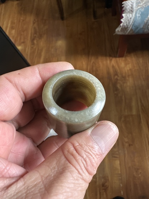 古玩玉器清代和田玉扳指拍賣，當前價格6666元