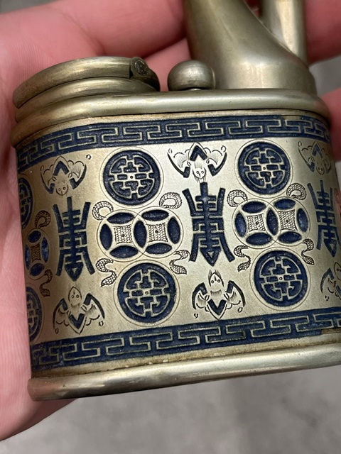 古玩銅器水煙袋真品鑒賞圖