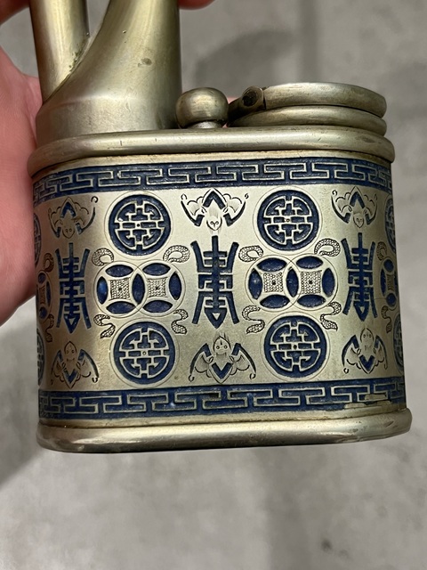 古玩銅器水煙袋真品鑒賞圖