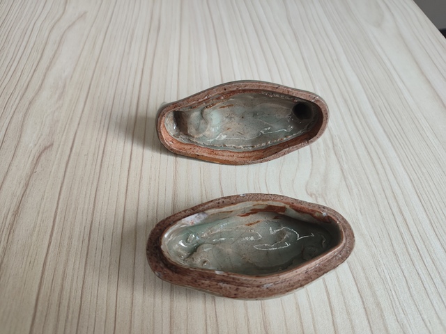 古玩陶瓷青釉鴨形蓋盒真品鑒賞圖