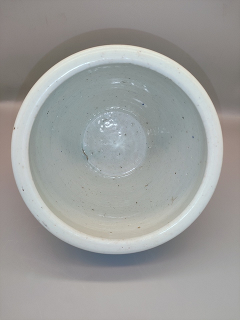 古玩陶瓷晚清,案頭青花喜字紋卷缸拍賣,當前價格2600元