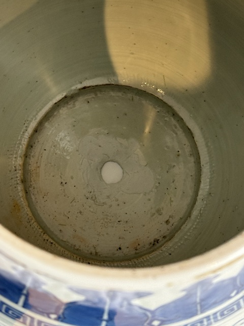 古玩陶瓷青花龍紋靈芝花雙象耳尊真品鑒賞圖