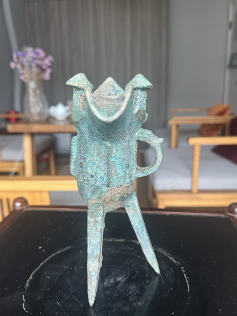 古玩銅器爵真品鑒賞圖