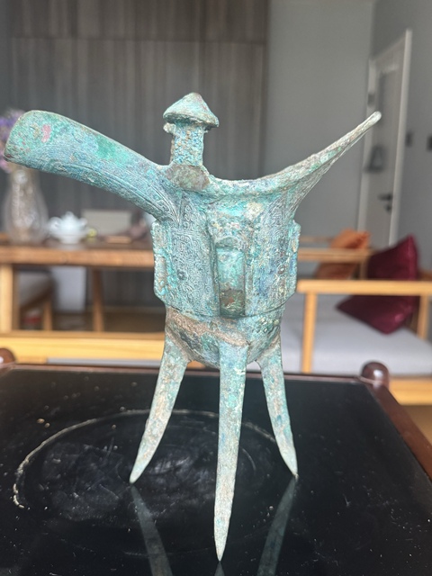 古玩銅器爵真品鑒賞圖