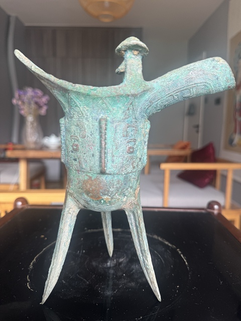 古玩銅器爵真品鑒賞圖