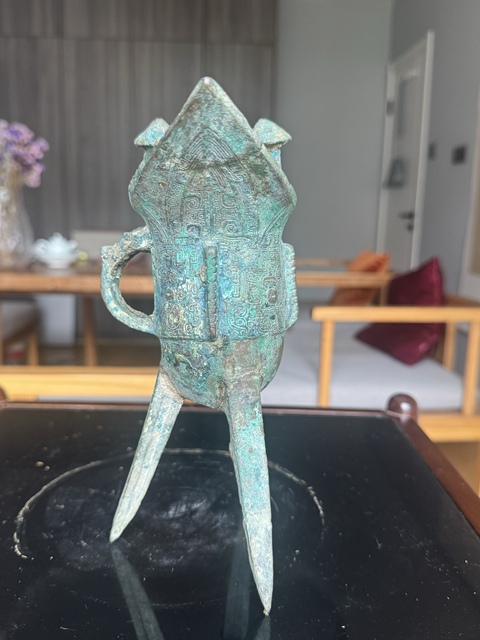 古玩銅器爵真品鑒賞圖