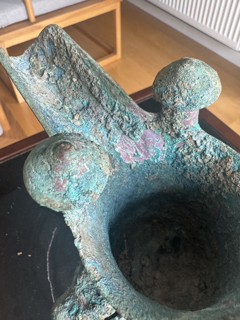 古玩銅器爵真品鑒賞圖
