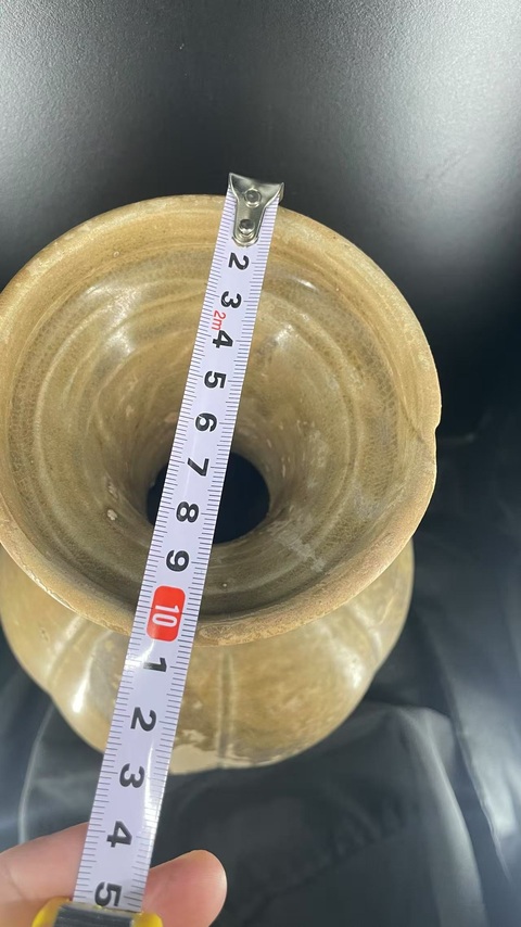 古玩陶瓷青瓷瓜棱尊真品鑒賞圖