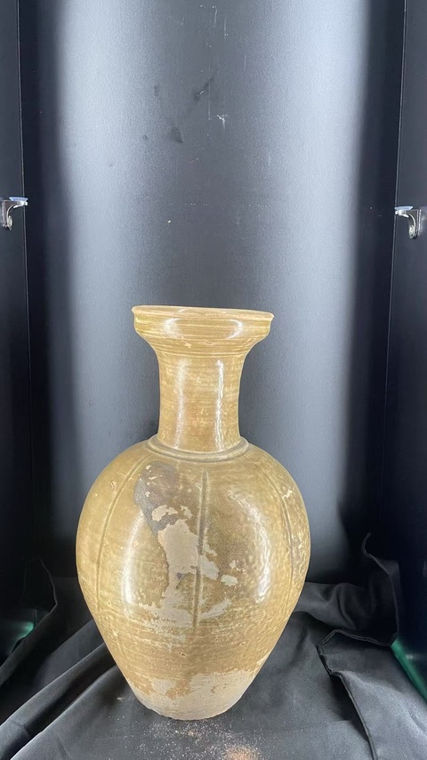 古玩陶瓷青瓷瓜棱尊真品鑒賞圖