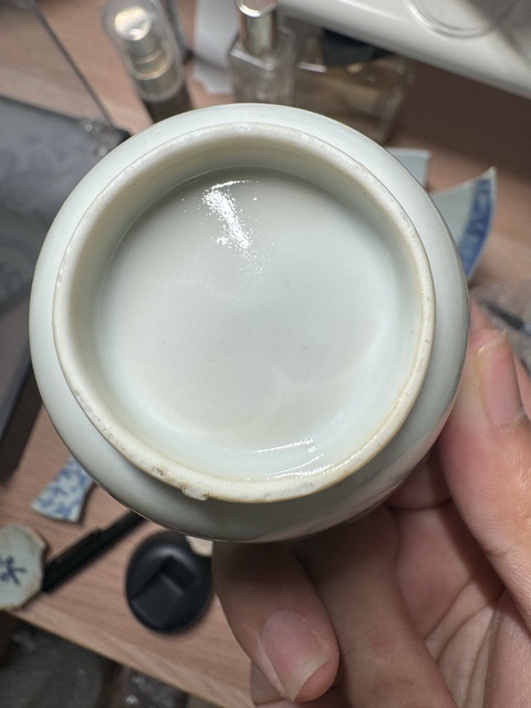 古玩陶瓷青花花卉紋杯真品鑒賞圖