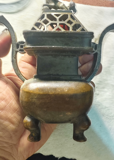 古玩雜項(xiàng)銅香爐真品鑒賞圖