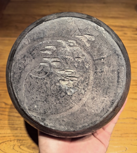 古玩陶瓷宋金黑陶渣斗拍賣,當(dāng)前價格136元