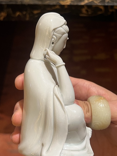 古玩陶瓷德化窯觀音塑像拍賣，當前價格6888元