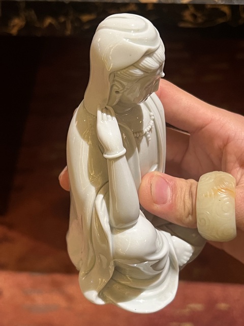 古玩陶瓷德化窯觀音塑像拍賣，當前價格6888元
