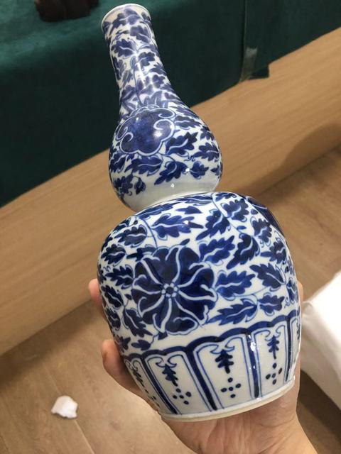 古玩陶瓷青花葫蘆瓶真品鑒賞圖