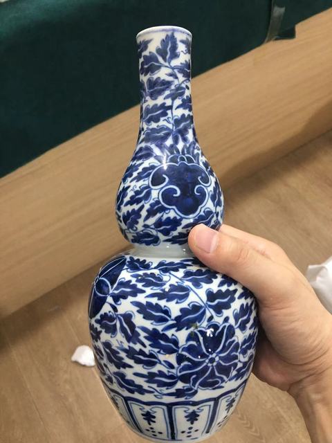 古玩陶瓷青花葫蘆瓶真品鑒賞圖