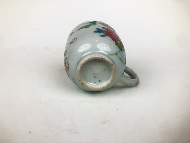 古玩陶瓷清雍正·粉彩牽牛花紋杯拍賣，當前價格288元