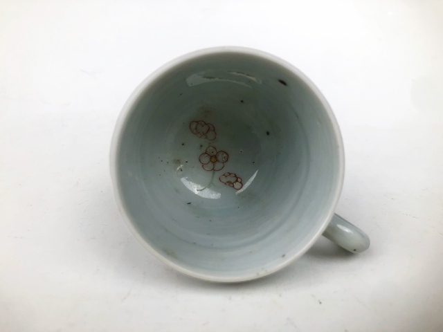 古玩陶瓷清雍正·粉彩牽牛花紋杯拍賣，當前價格288元