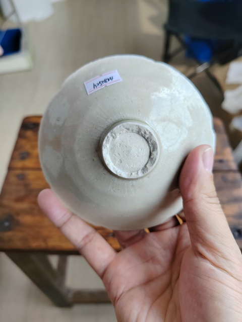古玩陶瓷青白釉葵口盞真品鑒賞圖