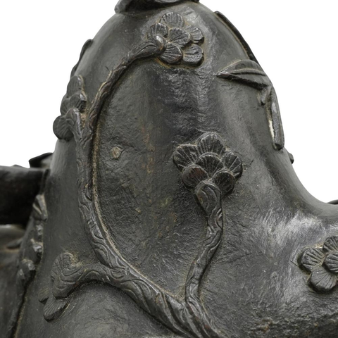 古玩銅器人物亭閣擺件真品鑒賞圖