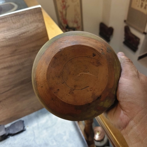 古玩陶瓷宣州窯青釉水洗真品鑒賞圖